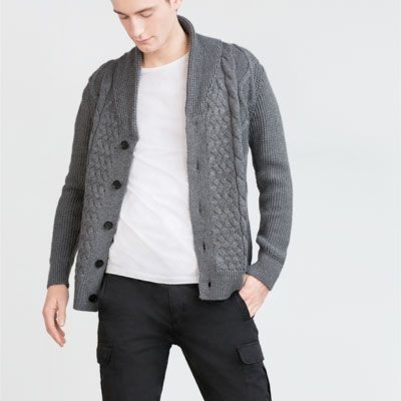 zara man cardigan